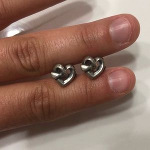 James Avery Heart Knot Ear Posts